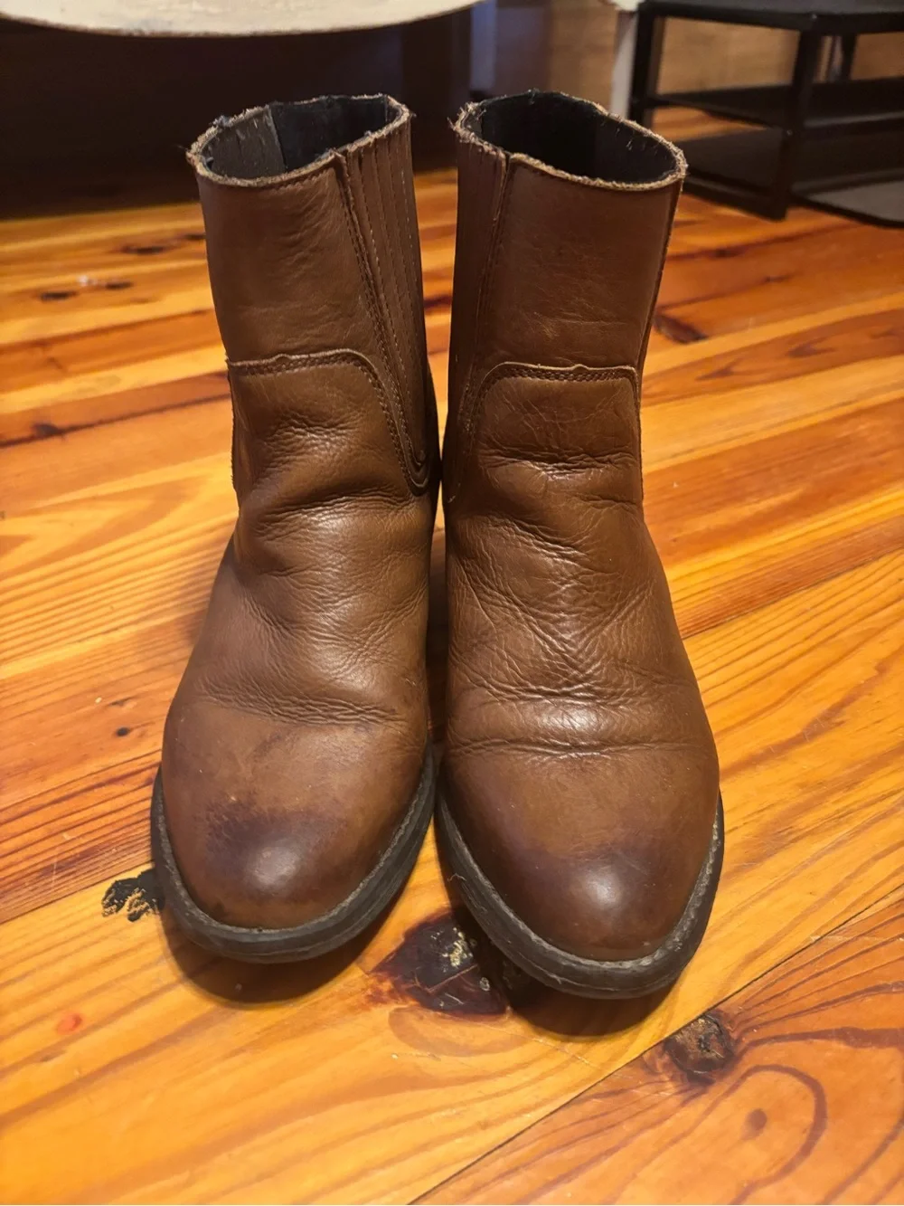 Harley-Davidson Brown Leather Women's Ankle Booties